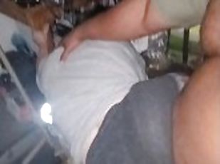 CHEATING PAWG WIFE GETS FUCKED FROM BEHIND IN GARAGE BY PLUMBING CO...