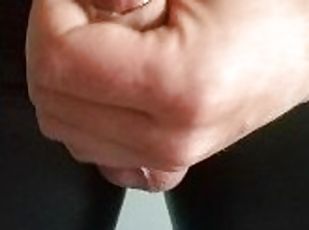 masturbation, amateur, solo, bite, cuir