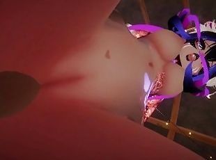 [VRChat] Rooftop 2! 100 Sub Special. Ahegao Big Ass Hentai Mommy le...