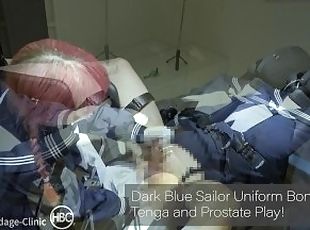 ???????????????????? Dark Blue Sailor Uniform Bondage Chair Tenga a...