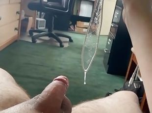 Cumming with iPhone charger deep in my dick
