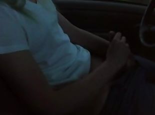 masturbation, public, transsexuelle, amateur, ejaculation-sur-le-corps, ados, voiture, solo