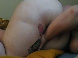arsch, groß-titten, masturbieren, dilettant, erotisch-mutti, fett-mutti, allein, tattoo