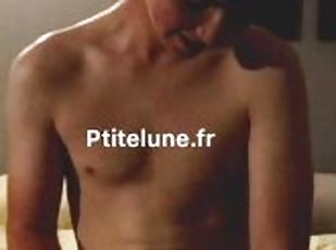 masturbation, amateur, ejaculation-sur-le-corps, énorme-bite, jouet, gay, branlette, secousses, sperme, solo