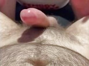 POV: fucking a femboy hooter and cumming on his bubble butt (full v...