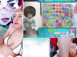 kacamata, mastubasi, puting-payudara, orgasme, vagina-pussy, amatir, mainan, berambut-pirang, ditindik, alat-mainan-seks