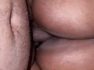 cul, papa, masturbation, orgasme, amateur, ébène, énorme-bite, ejaculation-interne, belle-femme-ronde, dad-girl