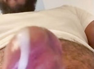 gigantisk, masturbation, amatör, cumshot, gigantisk-kuk, svart, ensam, kuk