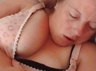 Natrual big titty milf showing cleavage