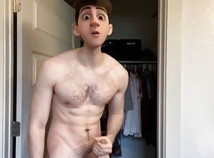 masturbation, amatör, gigantisk-kuk, tonåring, gay, ung18, söt, ensam, bollar, twink