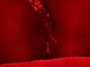 creaming wet pussy w glass dildo until im shaking on webcam  ?? red...