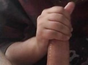 store-pupper, svær, amatør, cumshot, stor-pikk, tenåring, handjob, pov, facial, fantasi