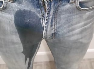 mijando, amador, pénis-grande, pov, apertado, fetiche, sozinho, jeans, pénis