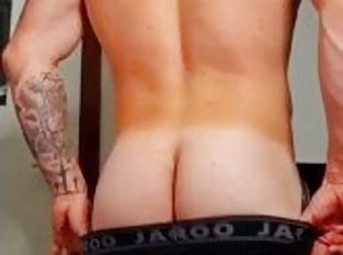 amador, gay, stip, rabo, sozinho, musculado, tatuagem, pénis