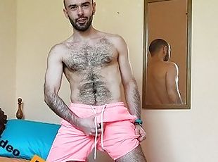 Hairy Louis Ferdinando Masturbating, Dancing and Jerking Off: Perfo...