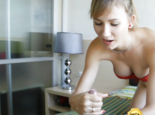 amatør, cumshot, milf, handjob, pov, blond, engel