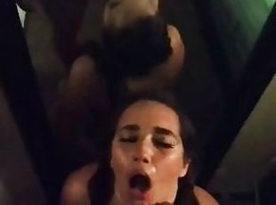 Married Slut tinder date gets cum in mouth 