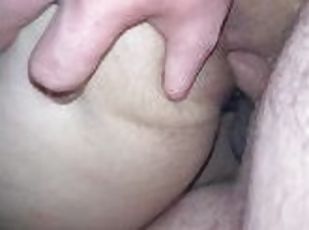 rumpe, store-pupper, pappa, doggy, gravid, amatør, milf, creampie, bbw, lubben