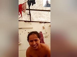 Hot Desi Girl Shows Her Boobs And Bathing To Lover On Video Call Pa...