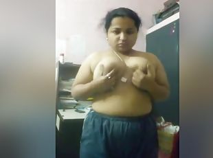 Exclusive- Desi Girl Riktika Strip Her Cloths And Showing Her Boobs...