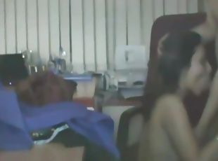 ufficio, mogli, amatoriali, indiano, webcam, capo, brunette