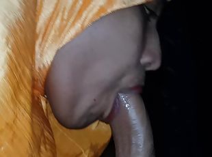 Amazing Deepthroat - Indian Nri Muslim Golden Hijab Girl And Cum Dr...