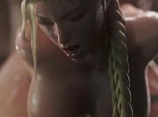 Street Fighter porn Cammy pussy Creampied and anal fingering 3D ani...