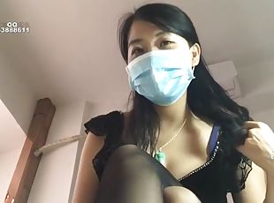 Jingers little master S052 Smelly black silk POV full language sque...
