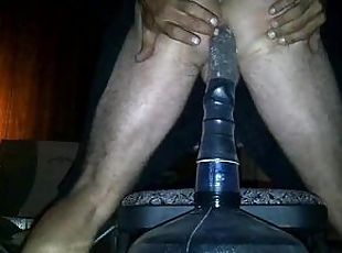 Private Video, Riding a Long Black Toy Mod Deap Hiding Outside in M...