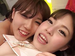 Young JAV lesbians finger bangs each other in hot sixty nine