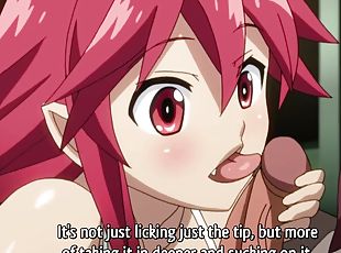 oral-seks, genç, kızıl-saçlı, animasyon, pornografik-içerikli-anime