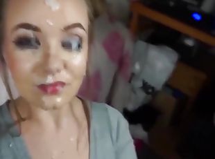 amatør, cumshot, tenåring, compilation, cum, coeds