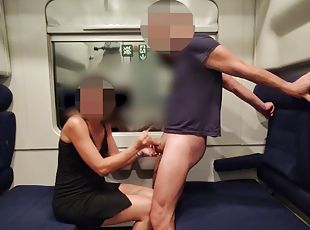 Hot Teacher Masturbates And Sucks A Students Cock On A Train Until ...