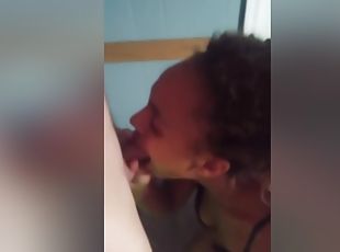 amateur, ejaculation-sur-le-corps, ébène, énorme-bite, interracial, fellation-profonde, sur-le-visage, blanc, brunette, bite