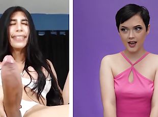 Do girls like trans? Trans BIG Cock Edition from SheReacts