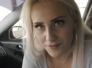 Blonde Indica Monroe enjoys while getting fucked from behind