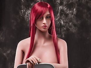 Perfect Blowjob Real Life Sex Doll Redhead MILF