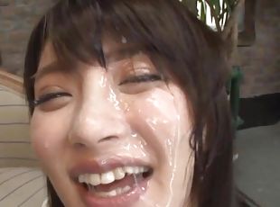 amatir, cumshot-keluarnya-sperma, jepang, berhubungan-dengan-wajah, cantik-pretty, penis