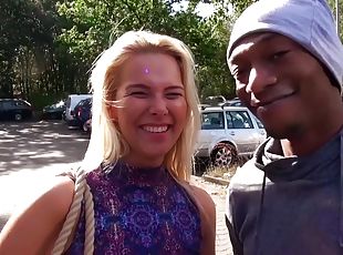 Sexy Czech Blonde Nikky Dream Enjoys Interracial BBC in Car - reali...