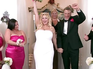 Samantha 38G - My Big Plump Wedding: Part 4 - blonde bride with mon...
