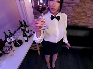 Busty Sommelier Clea Gaultier Tastes Your D