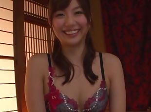 Japanese chick with natural tits having nice sex - Kiyomoto Rena