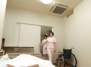 enfermera, japonés, primera-persona, uniforme, polla, chupando
