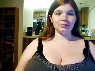 gros-nichons, monstre, belle-femme-ronde, naturel, webcam, gros-seins, seins