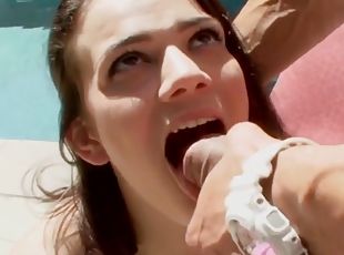 Hot and horny teen sluts enjoy taking hard dicks in mouth and perform amazing blowjobs