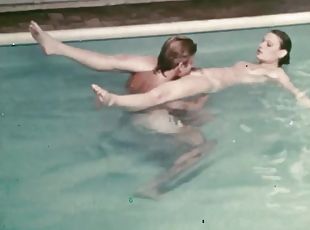 coño-pussy, esposa, vintage, clásico, cachonda, piscina