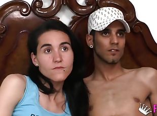 She is fucked by another guy in front of her husband: he doesn't li...