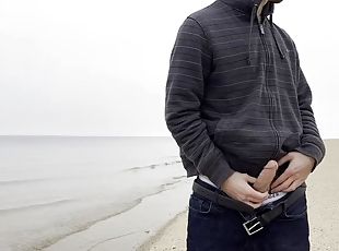 Masturbate on the beach