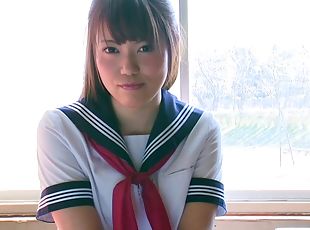 školáčka, zlatíčka, japonské, krásne, uniforma