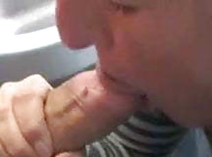 German couple POV fucking in the train toilet